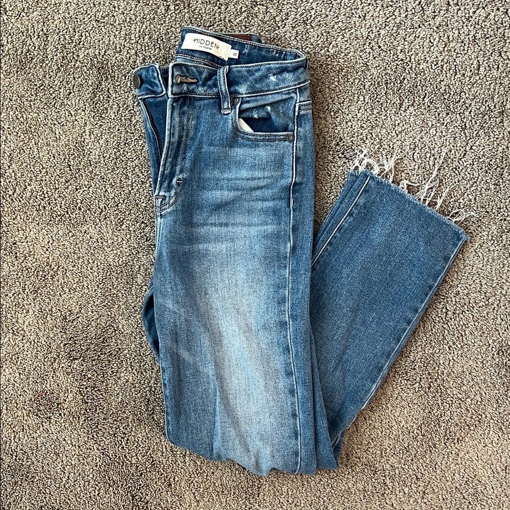 Denim Women's Blue Raw Hem Jeans